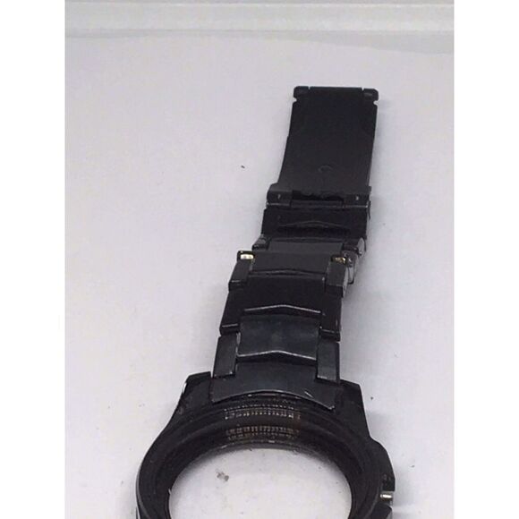 Authentic Fossil Watch Links Parts Case Band 20mm Stainless Steel Black A702 - Picture 8 of 11